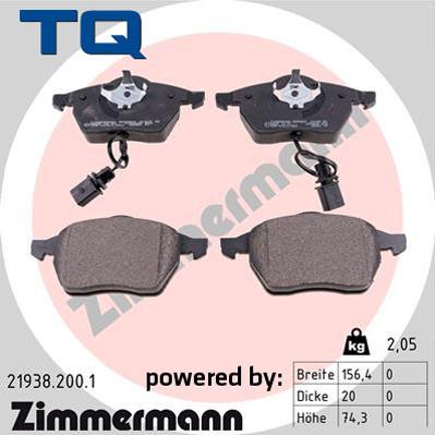 TQ TQ-BP0029 - Гальмівні колодки, дискові гальма autozip.com.ua