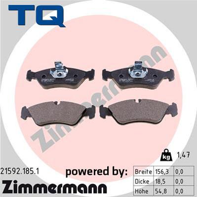 TQ TQ-BP0020 - Гальмівні колодки, дискові гальма autozip.com.ua