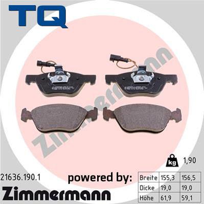 TQ TQ-BP0022 - Гальмівні колодки, дискові гальма autozip.com.ua