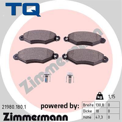 TQ TQ-BP0032 - Гальмівні колодки, дискові гальма autozip.com.ua