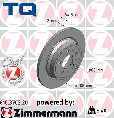 TQ TQ-BD0110 - Гальмівний диск autozip.com.ua