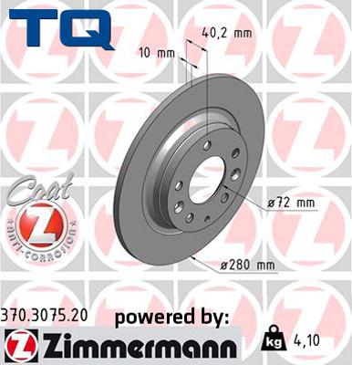 TQ 222747 - Гальмівний диск autozip.com.ua