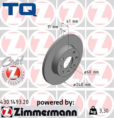 TQ TQ-BD0075 - Гальмівний диск autozip.com.ua