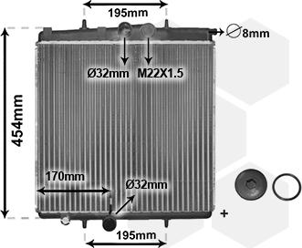 TQ TQ-40002188 - Радіатор, охолодження двигуна autozip.com.ua