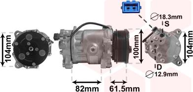 TQ TQ-5800K167 - Компресор, кондиціонер autozip.com.ua