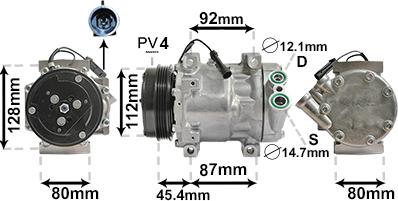 TQ TQ-1700K366 - Компресор, кондиціонер autozip.com.ua