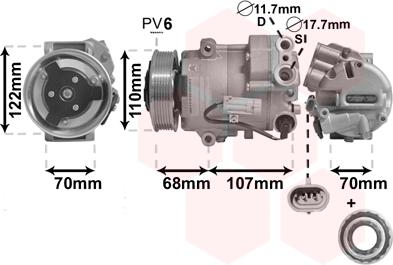 TQ TQ-3700K594 - Компресор, кондиціонер autozip.com.ua