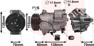 TQ TQ-3700K607 - Компресор, кондиціонер autozip.com.ua