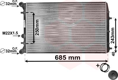 TQ TQ-76002006 - Радіатор, охолодження двигуна autozip.com.ua