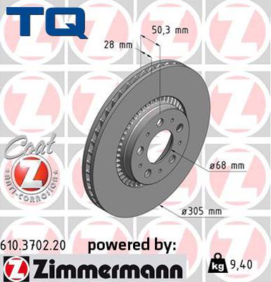 TQ TQ-BD0109 - Гальмівний диск autozip.com.ua