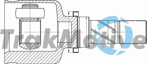 TrakMotive 45-0330 - Шарнір, ШРУС, приводний вал autozip.com.ua