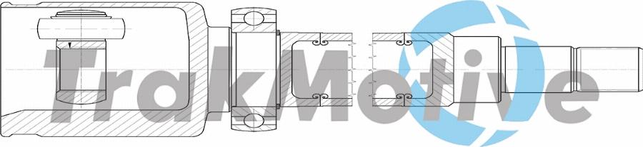 TrakMotive 45-0298 - Шарнірний комплект, ШРУС, приводний вал autozip.com.ua