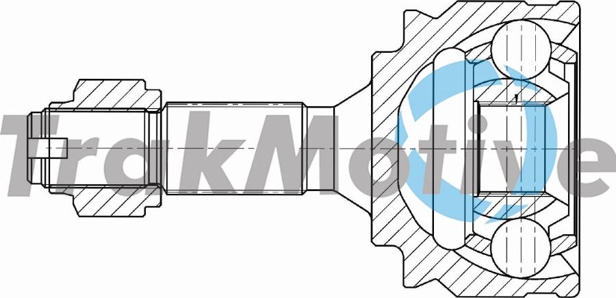 TrakMotive 40-0983 - Шарнірний комплект, ШРУС, приводний вал autozip.com.ua