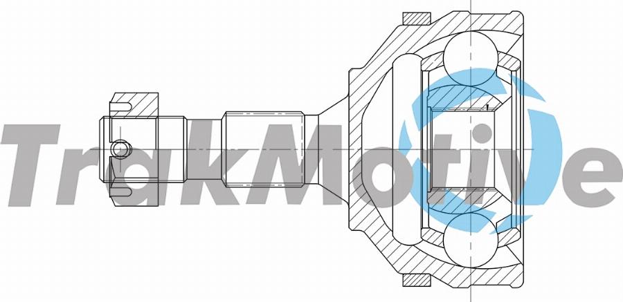 TrakMotive 40-0927 - Шарнір, ШРУС, приводний вал autozip.com.ua