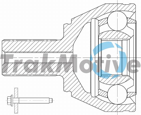 TrakMotive 40-1015 - Шарнір, ШРУС, приводний вал autozip.com.ua
