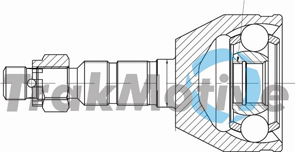 TrakMotive 40-1031 - Шарнір, ШРУС, приводний вал autozip.com.ua