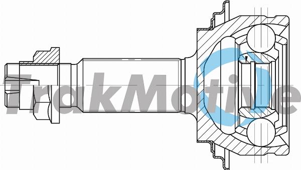 TrakMotive 40-1029 - Шарнір, ШРУС, приводний вал autozip.com.ua