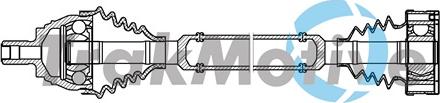 TrakMotive 30-1691 - Приводний вал autozip.com.ua