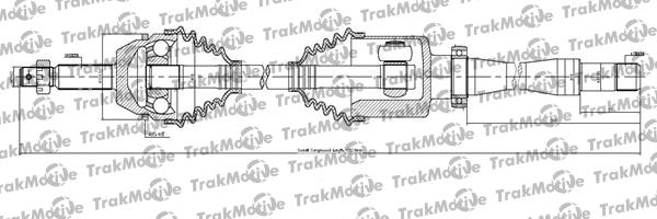 TrakMotive 30-1144 - Приводний вал autozip.com.ua