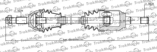 TrakMotive 30-1127 - Приводний вал autozip.com.ua