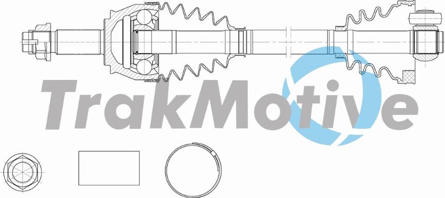 TrakMotive 30-2149 - Приводний вал autozip.com.ua