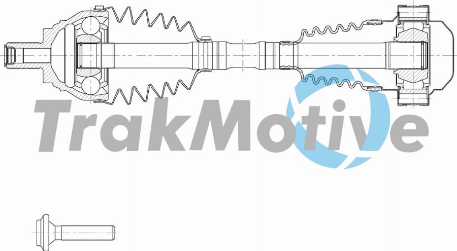 TrakMotive 30-2136 - Приводний вал autozip.com.ua