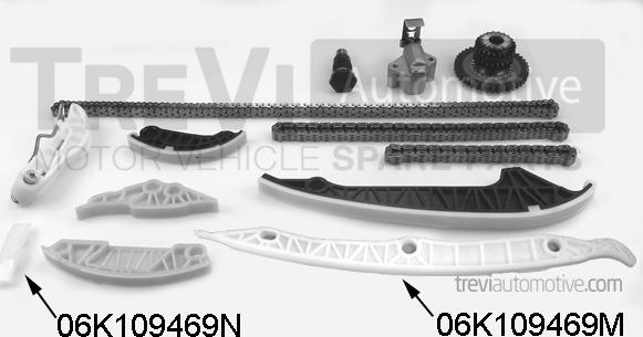 Trevi Automotive KC1158 - Комплект ланцюга приводу распредвала autozip.com.ua