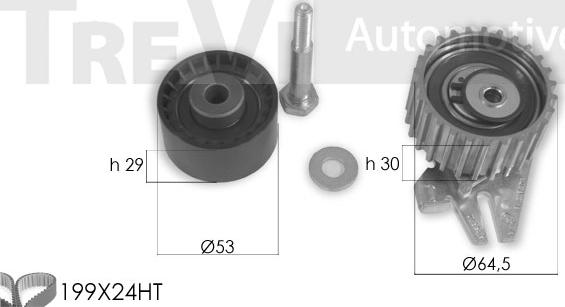 Trevi Automotive KD1427 - Комплект ременя ГРМ autozip.com.ua