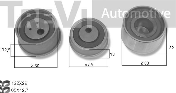 Trevi Automotive KD1508 - Комплект ременя ГРМ autozip.com.ua