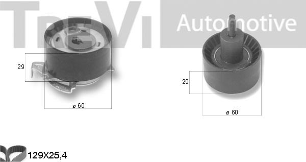 Trevi Automotive KD1367 - Комплект ременя ГРМ autozip.com.ua