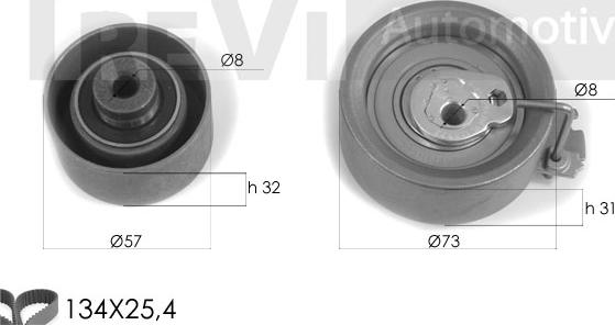 Trevi Automotive KD1258 - Комплект ременя ГРМ autozip.com.ua