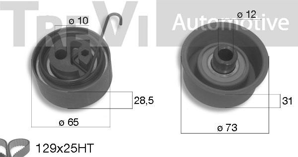 Trevi Automotive KD1271 - Комплект ременя ГРМ autozip.com.ua