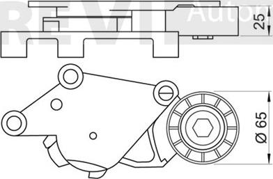 Trevi Automotive TA1560 - Натягувач ременя, клинові зуб. autozip.com.ua