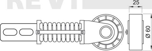 Trevi Automotive TA1611 - Натягувач ременя, клинові зуб. autozip.com.ua