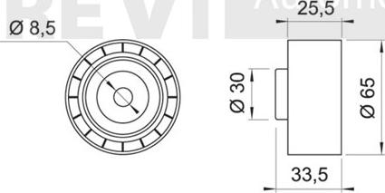 Trevi Automotive TA1189 - Паразитний / провідний ролик, поліклиновий ремінь autozip.com.ua