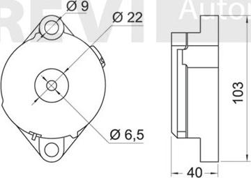 Trevi Automotive TA1185 - Натягувач ременя, клинові зуб. autozip.com.ua