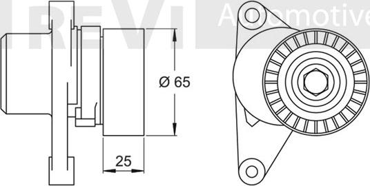 Trevi Automotive TA1890 - Натягувач ременя, клинові зуб. autozip.com.ua