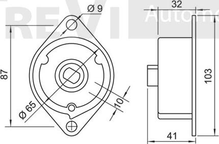 Trevi Automotive TA1343 - Натягувач ременя, клинові зуб. autozip.com.ua