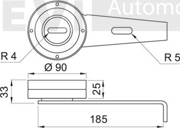 Trevi Automotive TA1209 - Паразитний / провідний ролик, поліклиновий ремінь autozip.com.ua