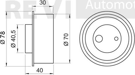 Trevi Automotive TD1492 - Натяжна ролик, ремінь ГРМ autozip.com.ua