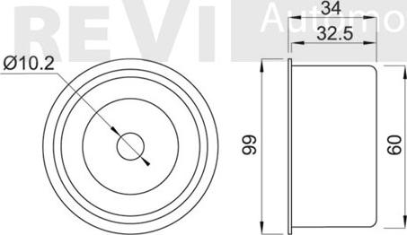 Trevi Automotive TD1417 - Паразитний / Провідний ролик, зубчастий ремінь autozip.com.ua