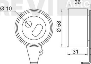 Trevi Automotive TD1423 - Натяжна ролик, ремінь ГРМ autozip.com.ua