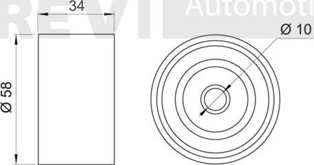 Trevi Automotive TD1478 - Паразитний / Провідний ролик, зубчастий ремінь autozip.com.ua