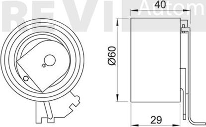 Trevi Automotive TD1619 - Натяжна ролик, ремінь ГРМ autozip.com.ua