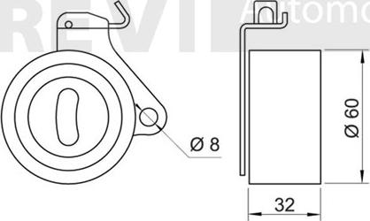 Trevi Automotive TD1045 - Натяжна ролик, ремінь ГРМ autozip.com.ua