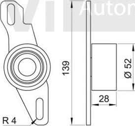 Trevi Automotive TD1068 - Натяжна ролик, ремінь ГРМ autozip.com.ua