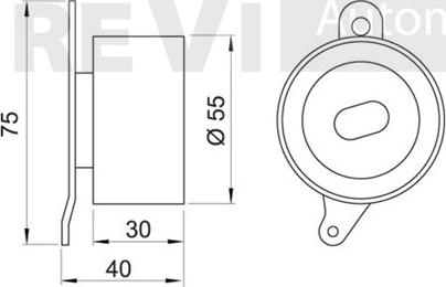 Trevi Automotive TD1167 - Натяжна ролик, ремінь ГРМ autozip.com.ua