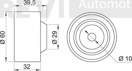 Trevi Automotive TD1174 - Паразитний / Провідний ролик, зубчастий ремінь autozip.com.ua