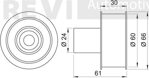 Trevi Automotive TD1238 - Паразитний / Провідний ролик, зубчастий ремінь autozip.com.ua