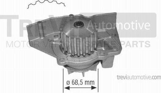 Trevi Automotive TP491 - Водяний насос autozip.com.ua